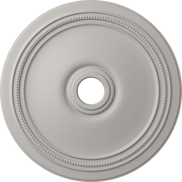 Ekena Millwork Diane Ceiling Medallion (Fits Canopies up to 6 1/4"), 24"OD x 3 5/8"ID x 1 1/4"P, Ultra Pure White CM24DIUWF - main